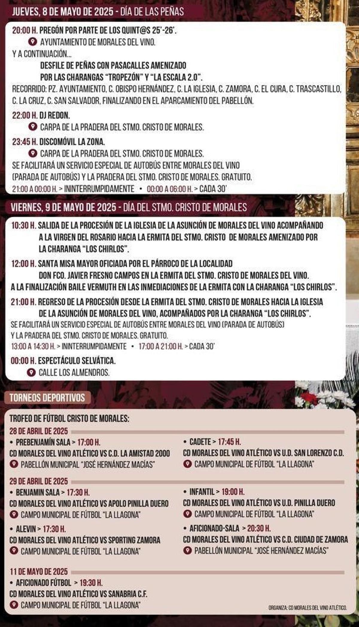 Programa de las fiestas del Cristo de Morales I