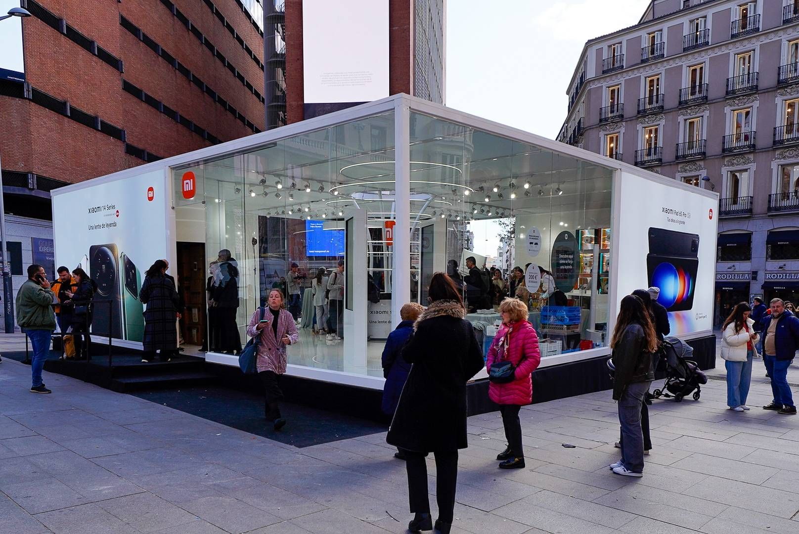 La PopUp Store de Xiaomi en la plaza de Callao en Madrid