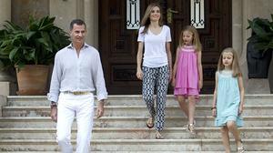 Els Reis posen a Marivent.