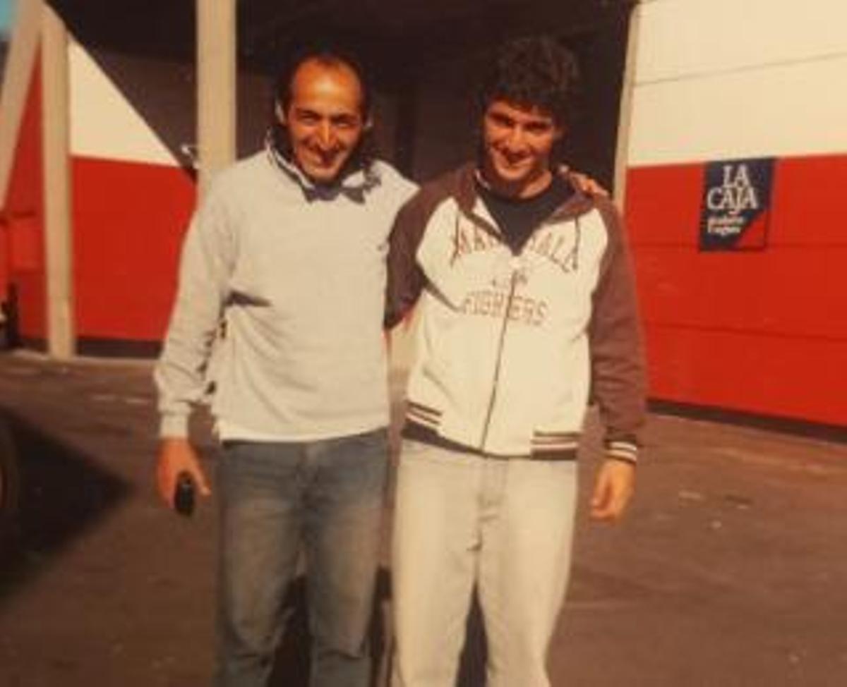 "Beto" Fernández con Gonzalo Higuaín en Argentina.