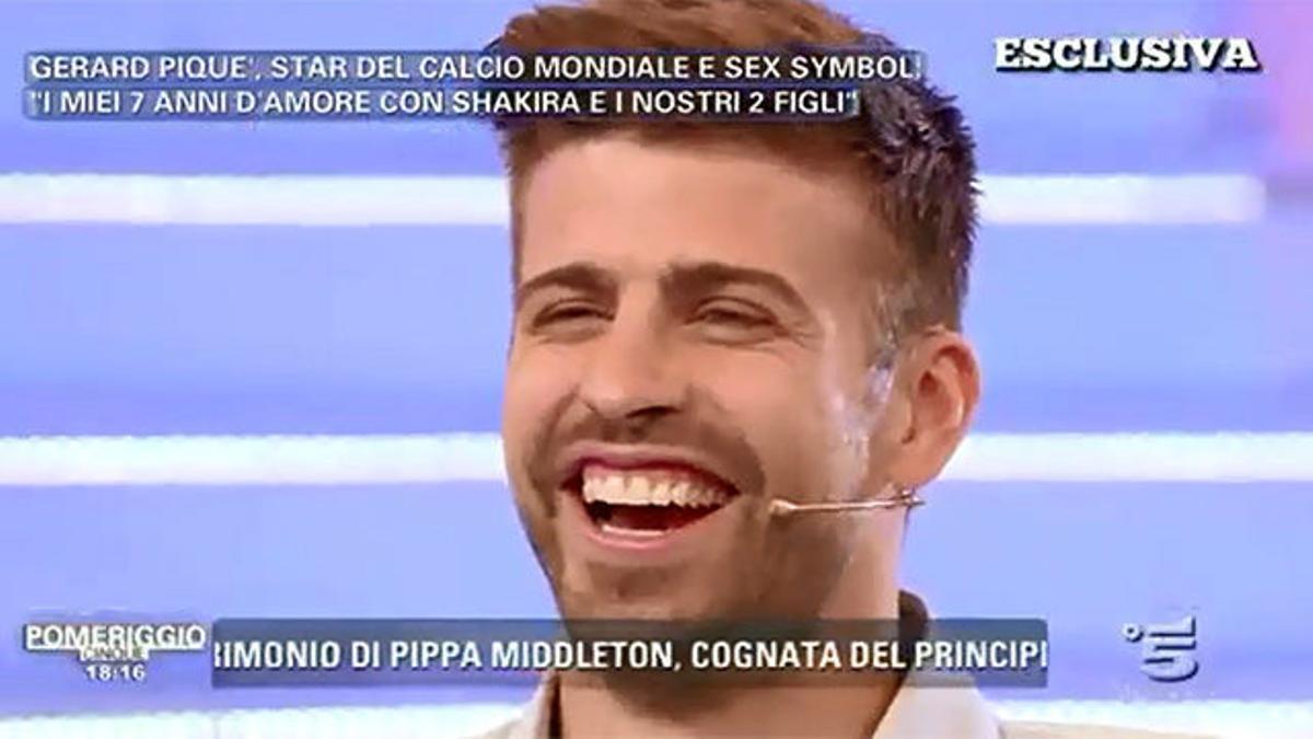 El piropo de una presentadora italiana a Gerard Piqué