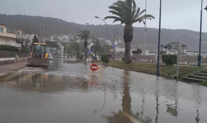 Galeria de fotos: la llevantada obliga a tallar el Passeig Marítim de l'Estartit