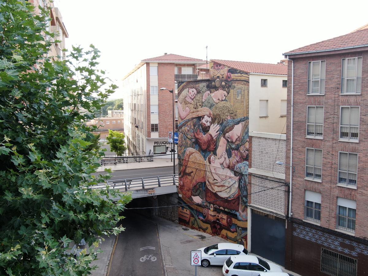 El último mural de Carlos Adeva en la capital.