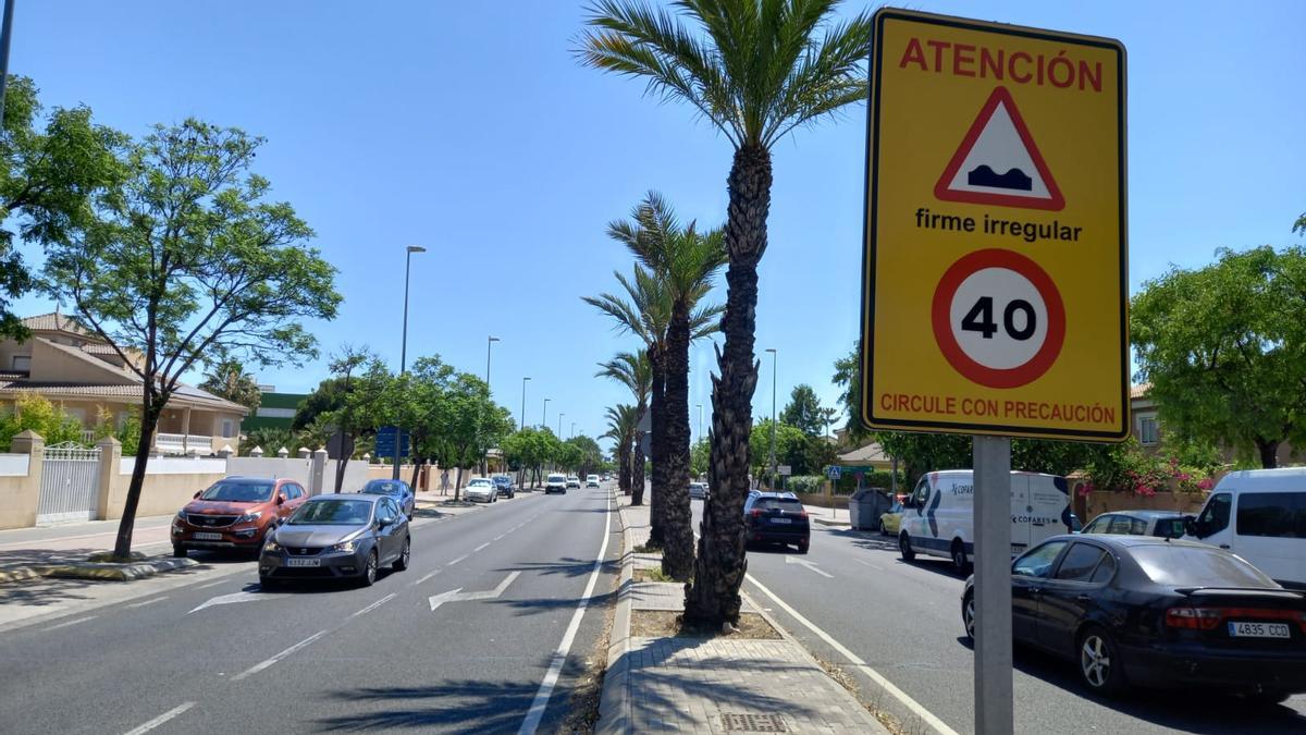 La ronda San Vicente-Sant Joan requiere de una reforma de su firme