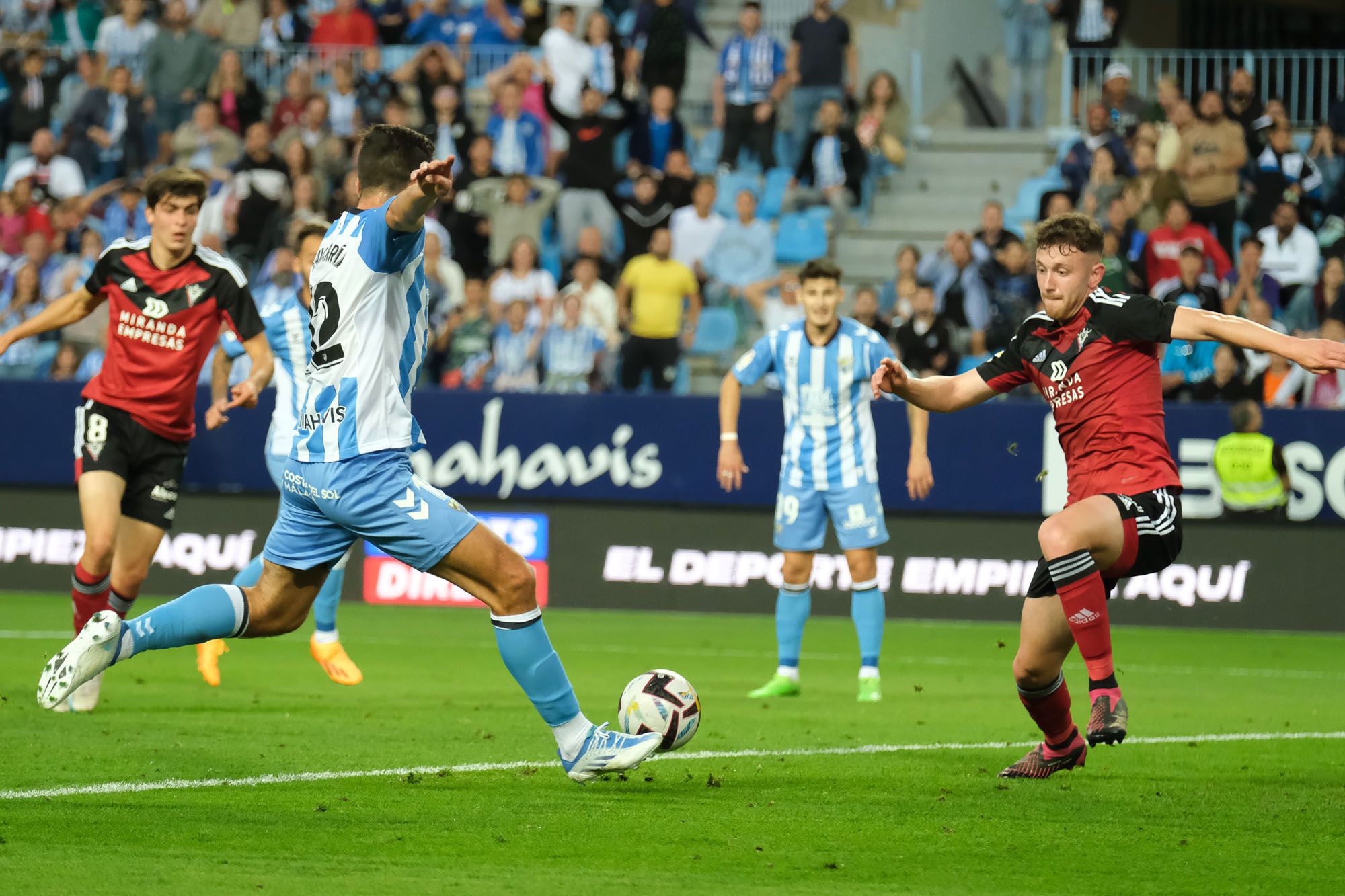 El Málaga CF - CD Mirandés, en imágenes