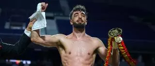 El Cazador, campeón de España de boxeo tras vencer a Landaeta en el WiZink Center