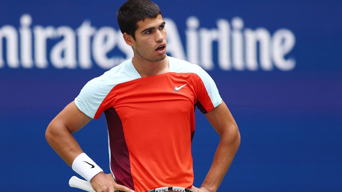 Alcaraz, durante el US Open