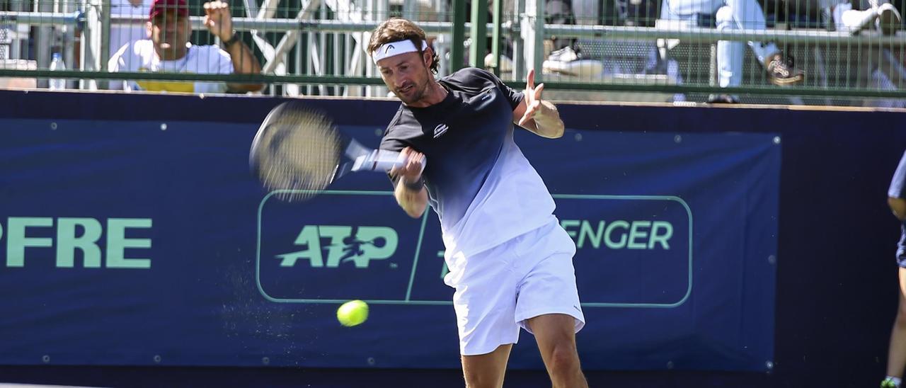 Partido de exhibición de Juan Carlos Ferrero contra David Ferrer en Equelite en septiembre de 2019.