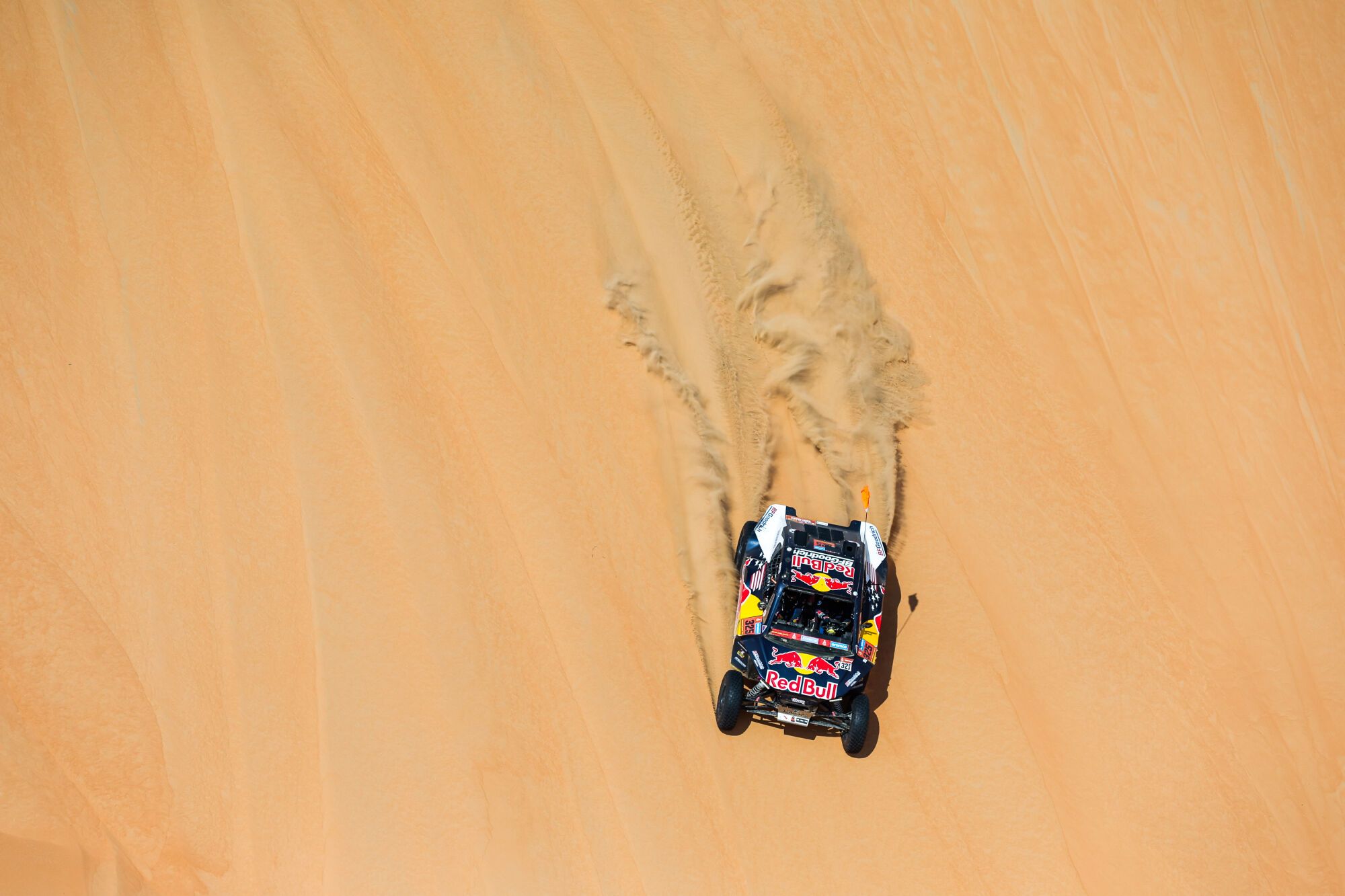 325 LEAVERTON Corbin (usa), PERRY Taye (ger), Taurus, Red Bull Off-Road Junior Team, FIA W2RC, Challenger T3, action during the Stage 10 of the Dakar 2025 on January 15, 2025 between Haradh and Subaytah, Saudi Arabia - Photo Florent Gooden / DPPI AFP7 15/01/2025 ONLY FOR USE IN SPAIN. FLORENT GOODEN / DPPI Media / AFP7 / Europa Press;Auto;DAKAR;Motorsport;rally;RALLY-RAID;SAUDI ARABIA;DAKAR 2025 - STAGE 10;