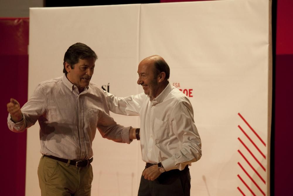 Acto del PSOE en Gijón con Alfredo Pérez Rubalcaba