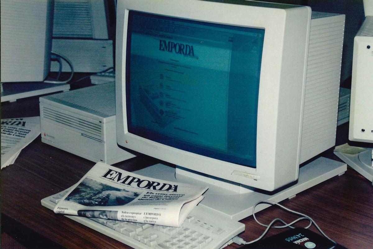 Així era la primera versió de la web d'EMPORDÀ.
