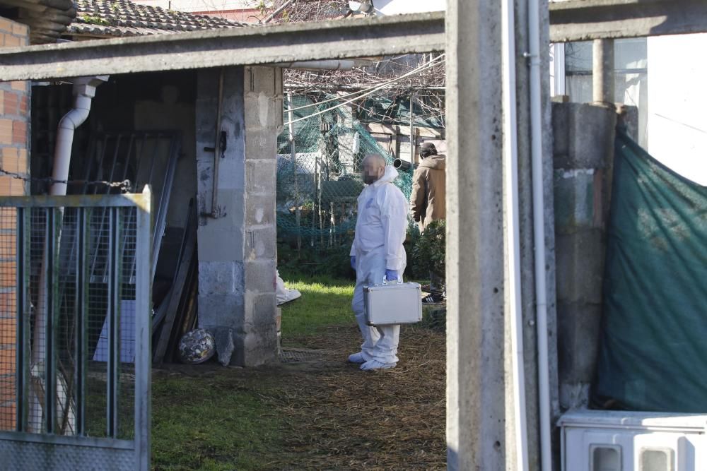 Los agentes volvieron a la vivienda del fallecido para recabar más pruebas