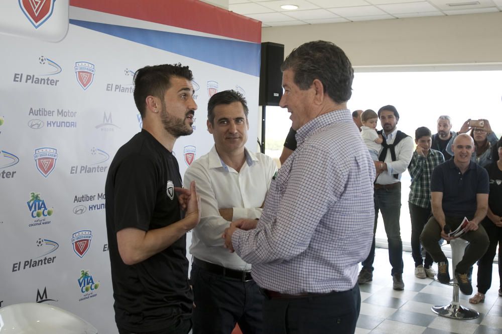 Inauguración de la escuela de fútbol de David Villa