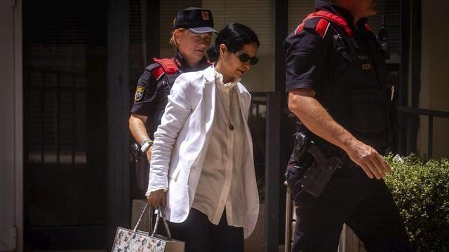 Julia Lüderwaldt, terapeuta de Jonathan Andic, als jutjats de Martorell.