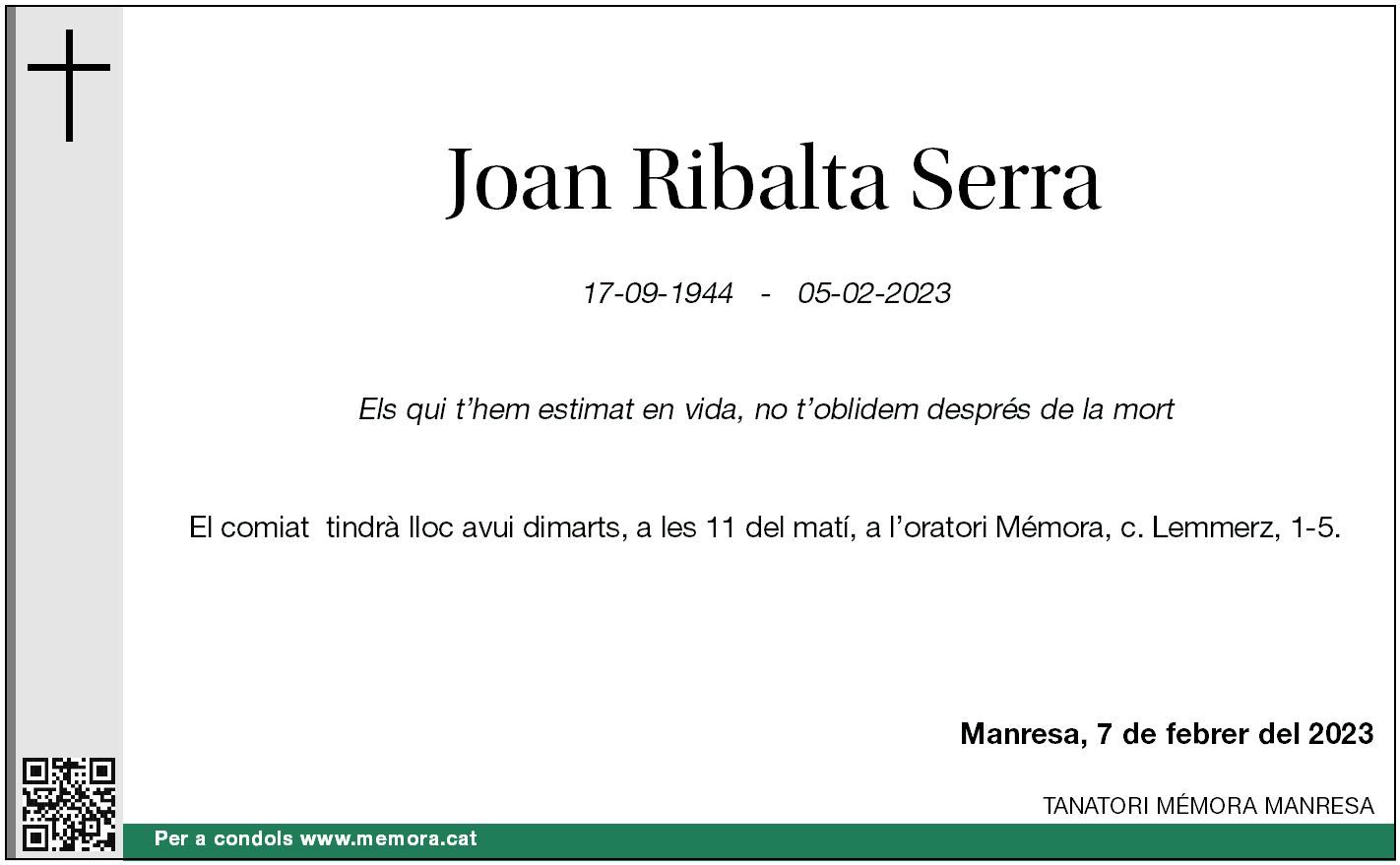Joan Ribalta Serra