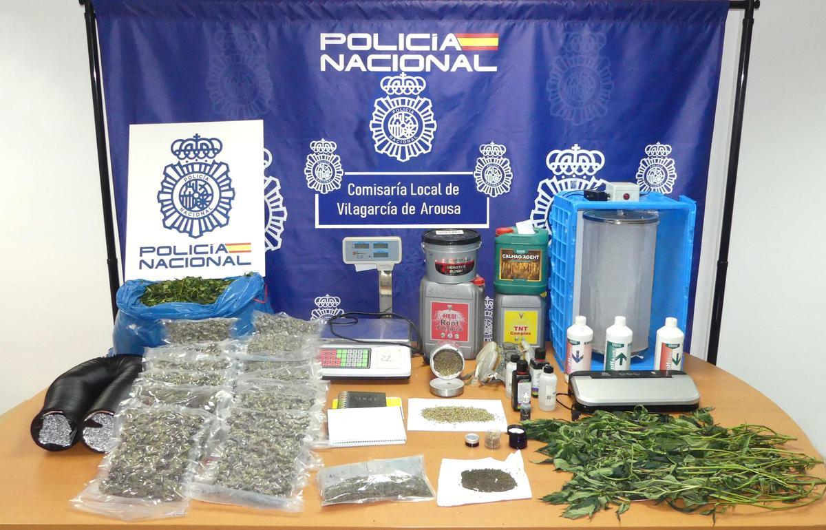 Parte del material intervenido.