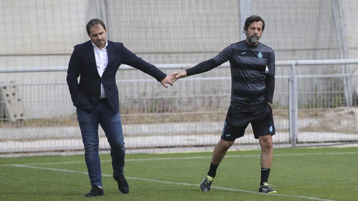 Quique Sánchez y Jordi Lardín siguen trabajando en la confección de la plantilla