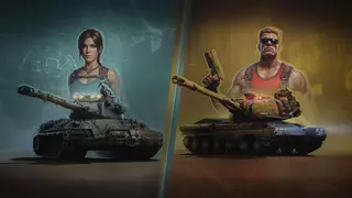 Lara Croft y Duke Nukem se suben al tanque: World of Tanks se lanza con su cruce más legendario