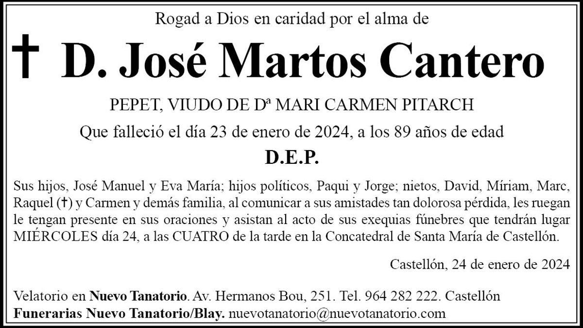 D. José Martos Cantero
