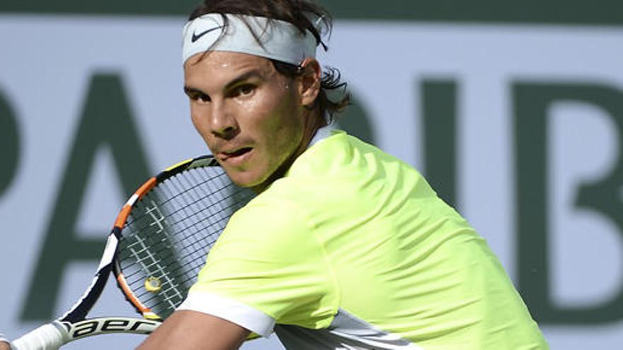 Rafa Nadal, durante el partido contra Young.