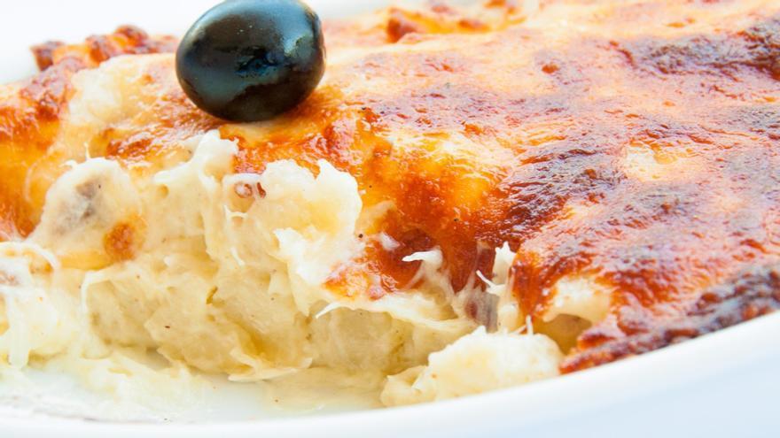 Bacalao con nata, un manjar portugués.