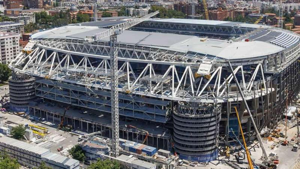 El Santiago Bernabéu, en obras