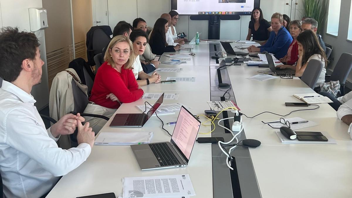 Natàlia Enguix, este martes en Bruselas.