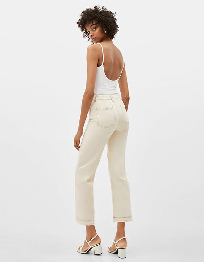 Pantalón Culotte con botones de Bershka