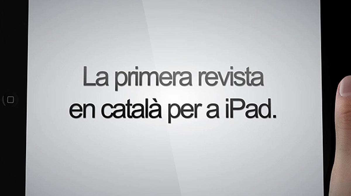 Presentació del concepte d’’Esguard’, a través d’un iPad i del primer entrevistat, Miquel Calçada.