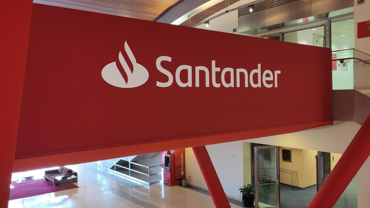 Un logotip del Santander
