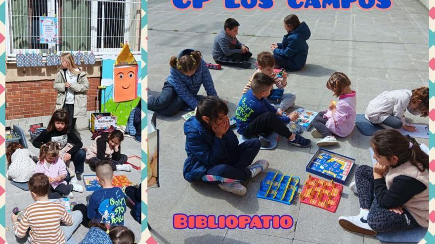 El CP Los Campos de Gijón ya instaló el Bibliopatio