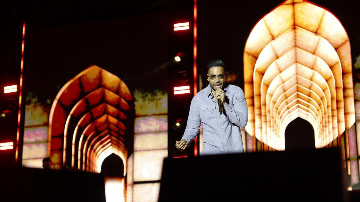 Romeo Santos en el concierto que ofreció en la Feria de Zaragoza en 2023.