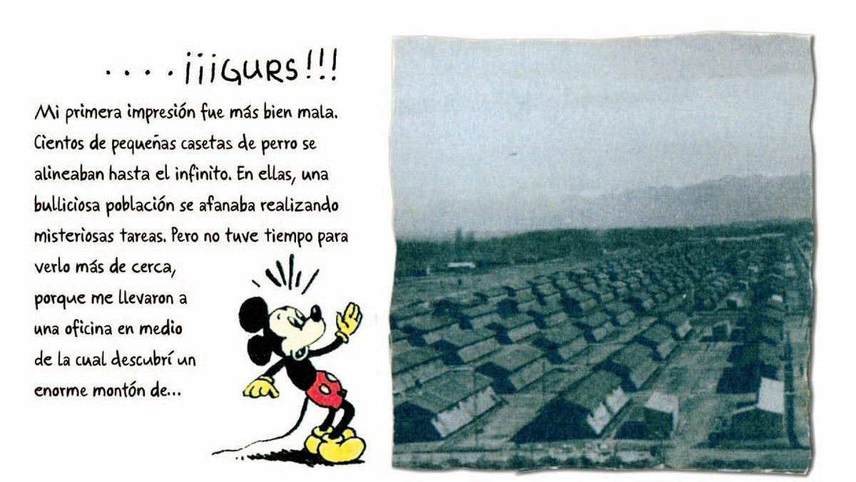 Página de 'Mickey en el campo de Gurs'.
