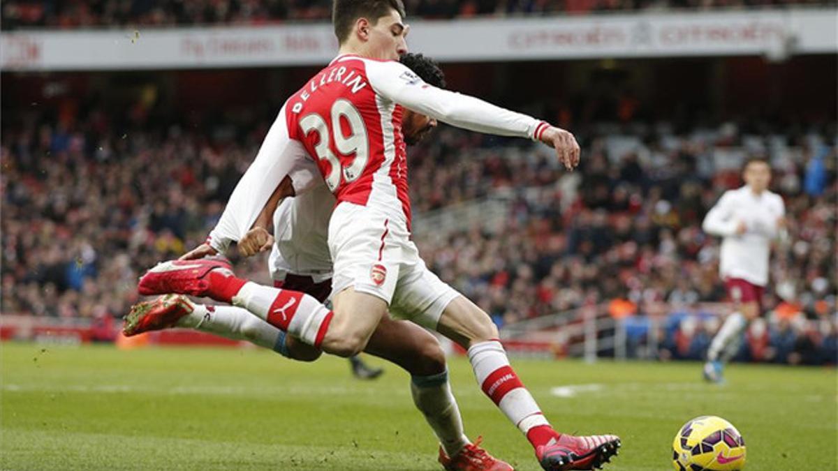 Bellerín marcó ante el Aston Villa