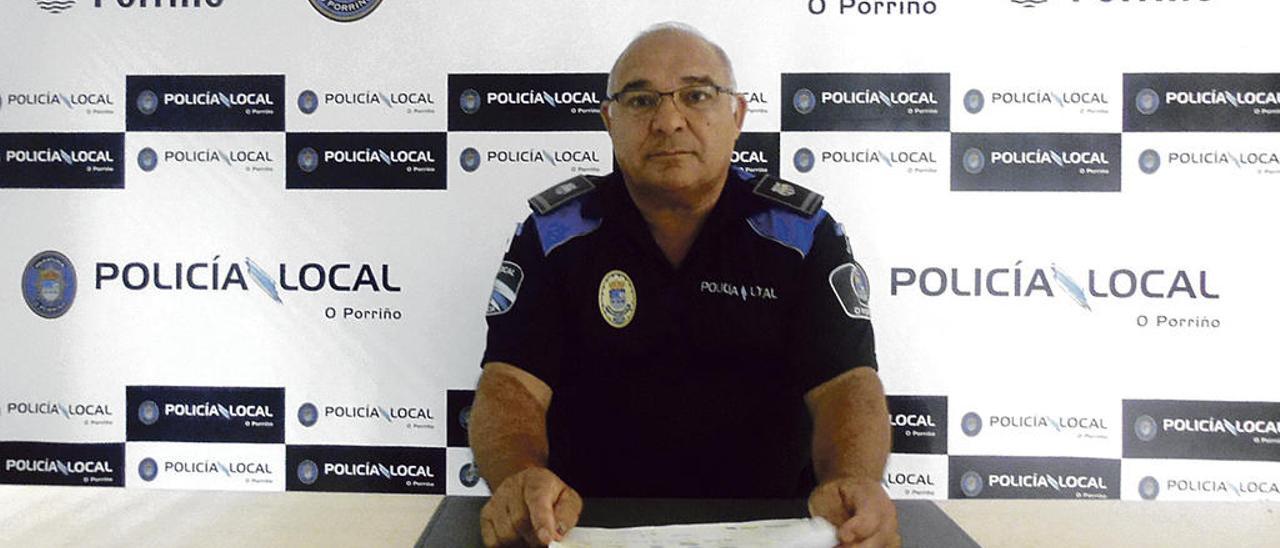 Florencio Porto Prego, jefe de la Policía Local de Porriño. // D.B.M.