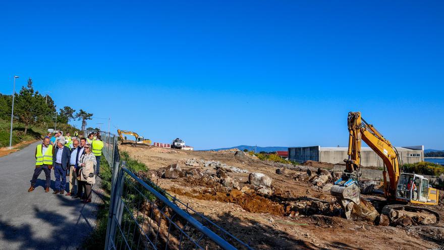 Las obras de la depuradora de Testos se encuentran más piedra de lo esperado