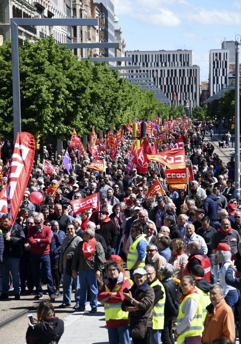 Fotod de la manifestación 1 de mayo- Día del trabajador