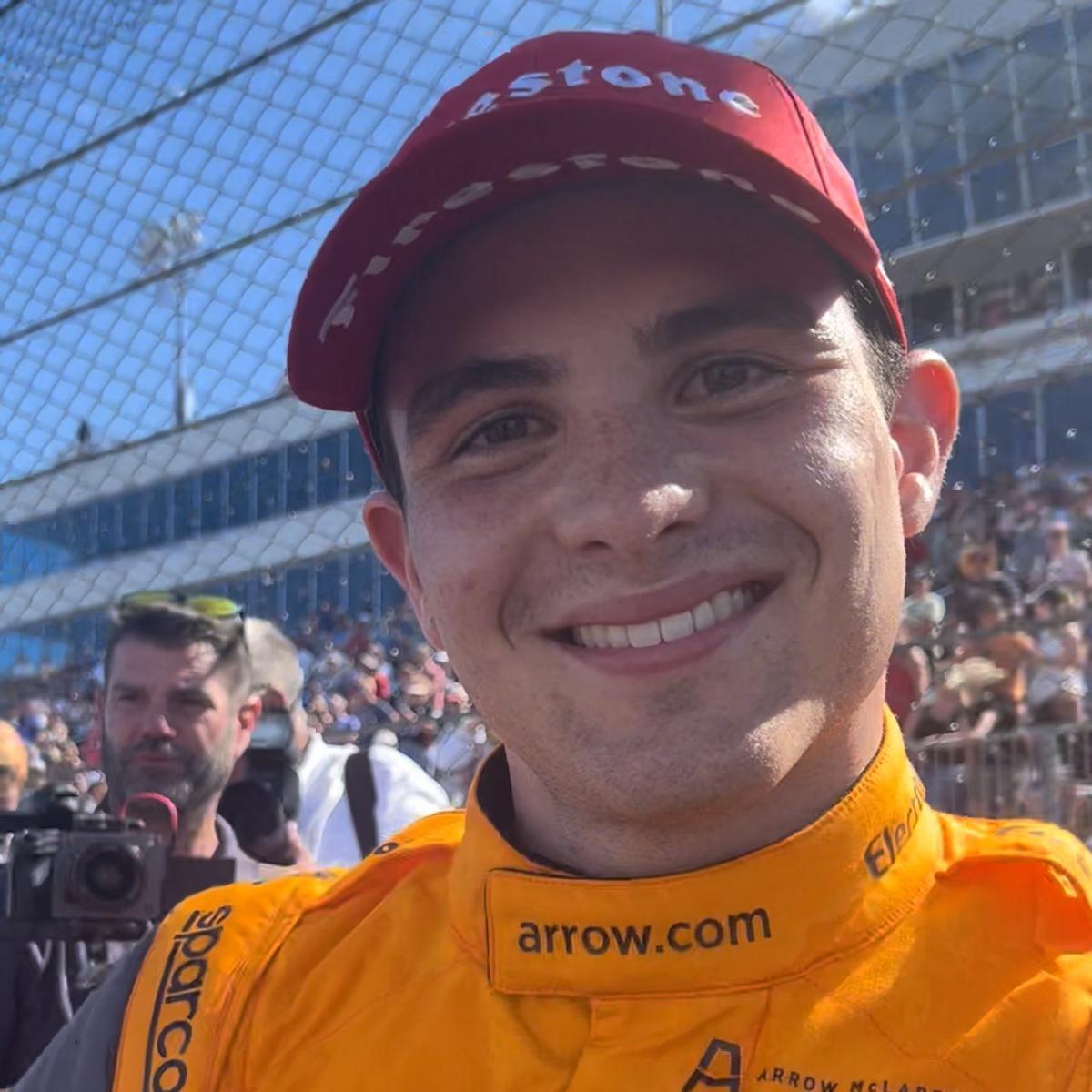 Pato O’Ward, feliz tras su victoria