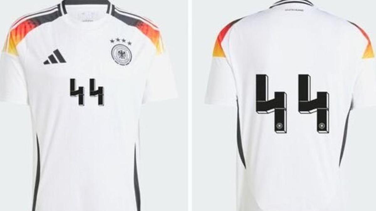 Camisetas de Alemania con el dorsal 44.