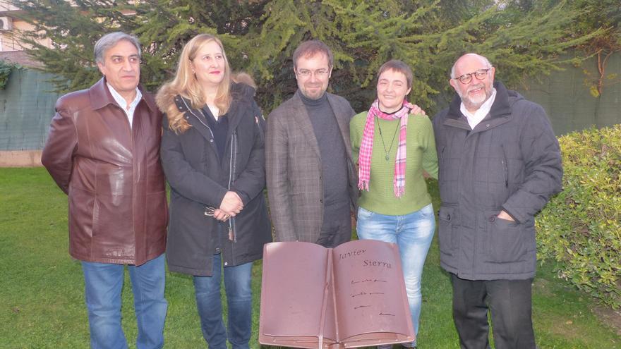 Lasala, Vilas, Plana y Melero, en el Paseo de las letras