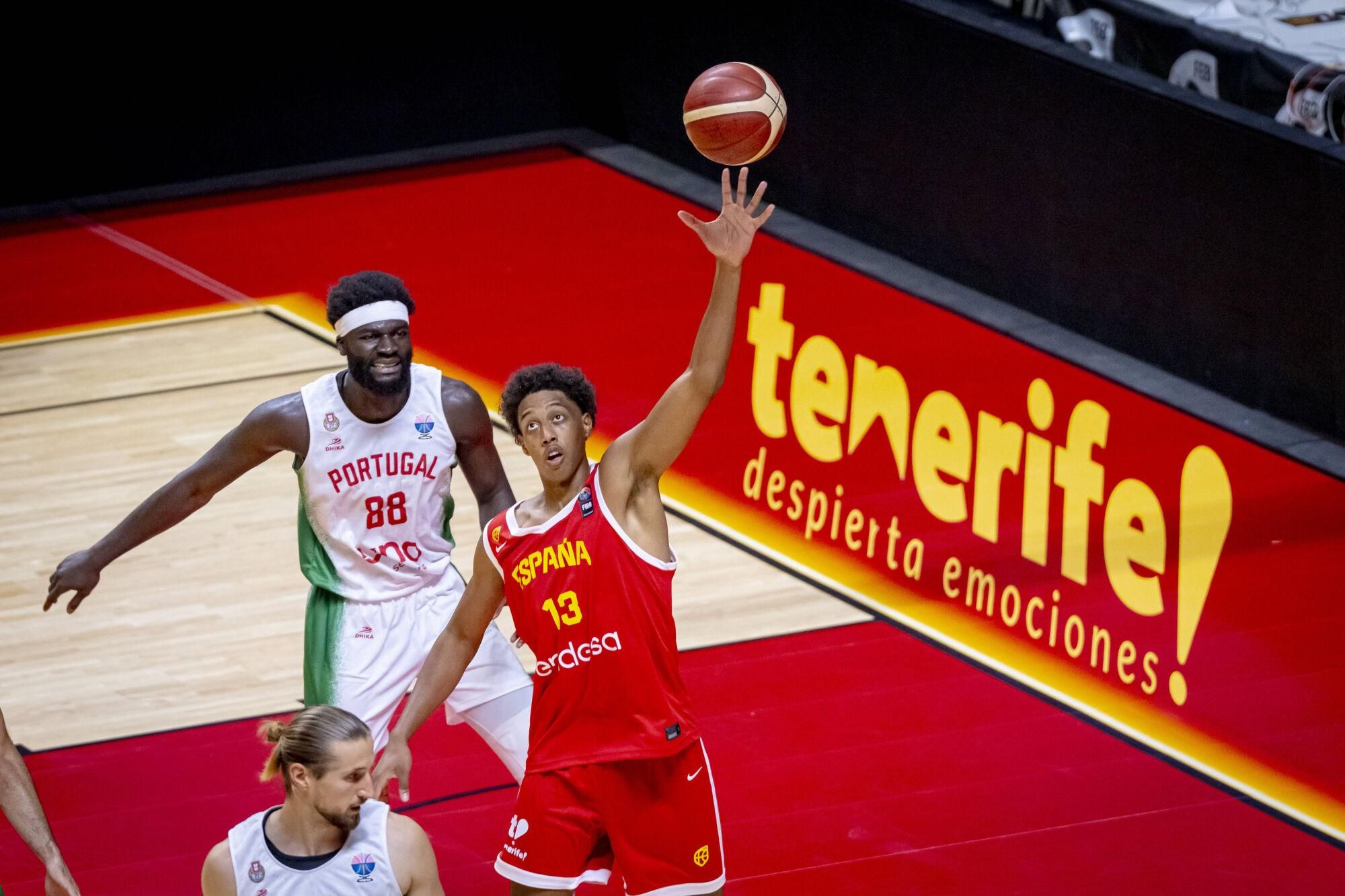 Partido España B-Portugal del Torneo Ciudad de Málaga.