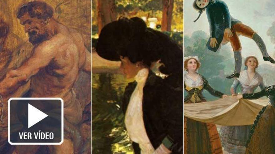 Cuadros de Rubens, Sorolla y Goya.
