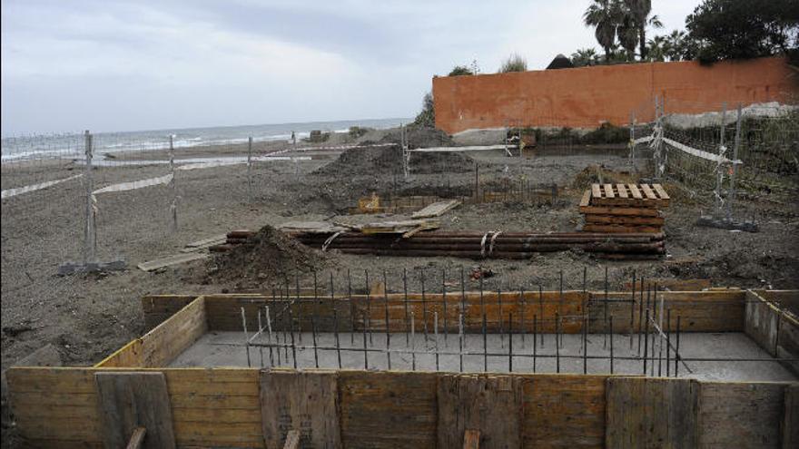 Obras de construcción en Andalucía.