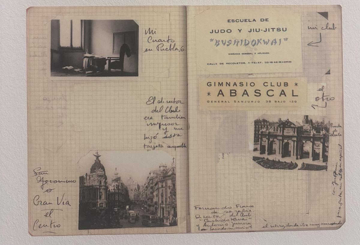 Yves Klein führte bei seinem Aufenthalt in Spanien Tagebuch auf Spanisch, die Ausstellung in Palma zeigt einige seiner Einträge.