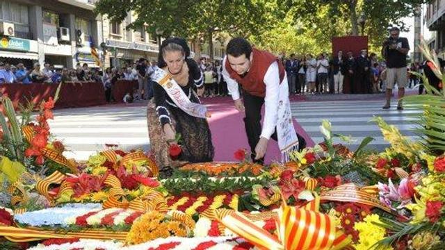L'ofrena floral es tornarà a repetir en l'acte institucional de l'11-S