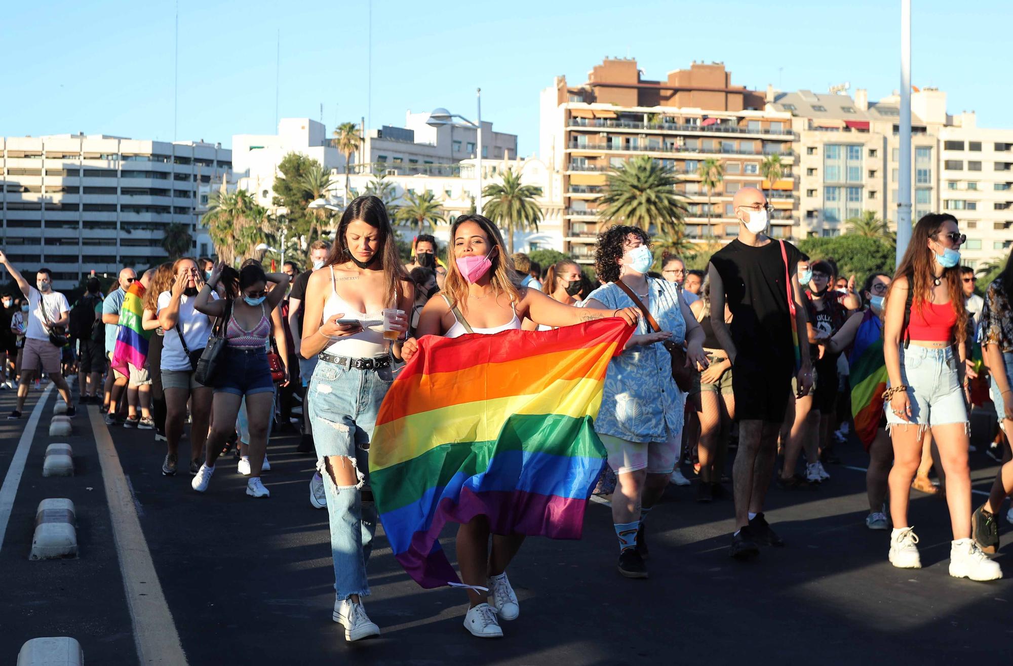 El dia del Orgullo LGTBI+ en València, fue una fiesta