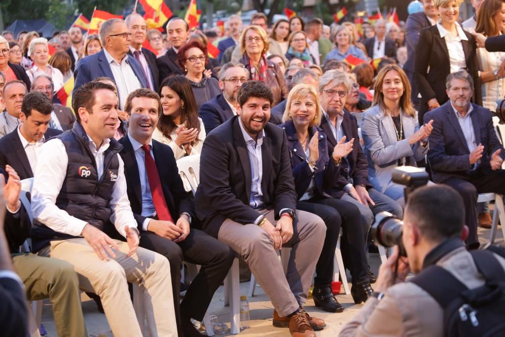 Pablo Casado visita Murcia un día antes del cierre de campaña