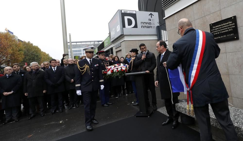 París recuerda un año después a las víctimas de los atentados