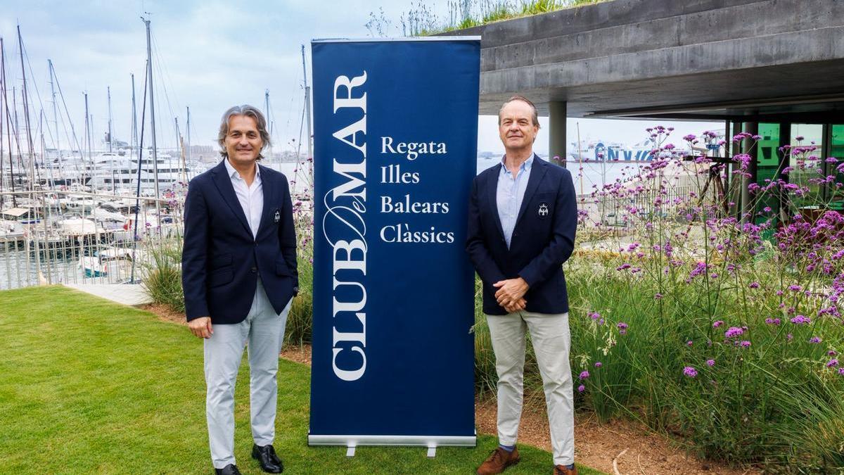 El gerente del Club de Mar-Mallorca, José Luis Arrom, y el vicepresidente José Miguel Cuart