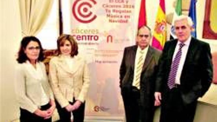 El centro histórico de Cáceres tendrá música por Navidad